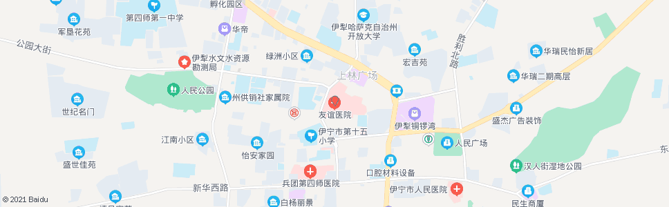 伊犁州友谊医院_公交站地图_伊犁公交_妙搜公交查询2024