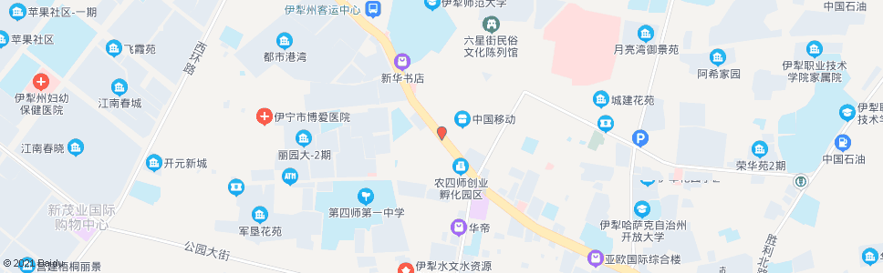 伊犁沙林饭店_公交站地图_伊犁公交_妙搜公交查询2024