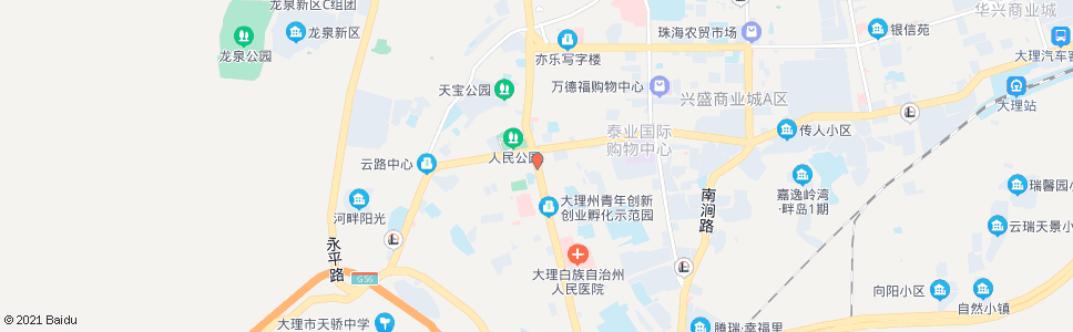 大理下关饭店(左转关平路)_公交站地图_大理公交_妙搜公交查询2024