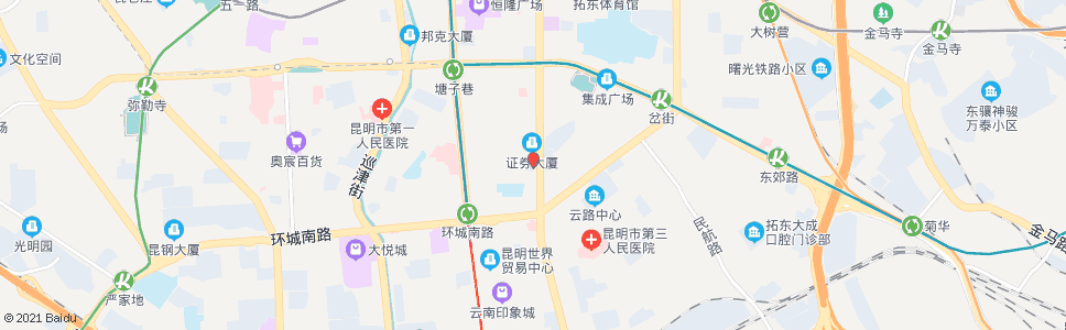 昆明和平村_公交站地图_昆明公交_妙搜公交查询2024