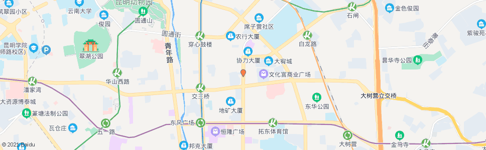 昆明大东新村(白塔路)_公交站地图_昆明公交_妙搜公交查询2024