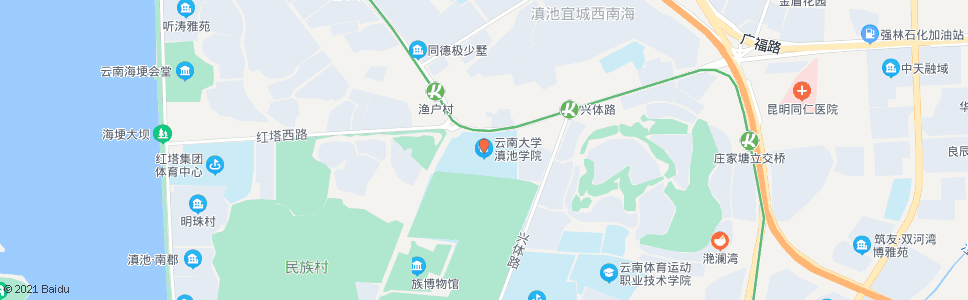 昆明体院路(滇池学院)_公交站地图_昆明公交_妙搜公交查询2024