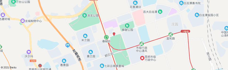 昆明春融街彩云南路口_公交站地图_昆明公交_妙搜公交查询2024