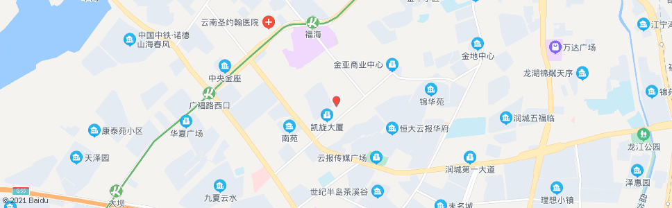 昆明杨家地(金广路)_公交站地图_昆明公交_妙搜公交查询2024