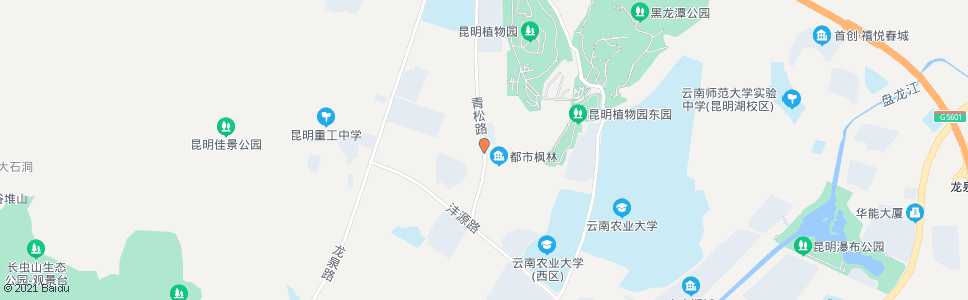 昆明青松路_公交站地图_昆明公交_妙搜公交查询2024