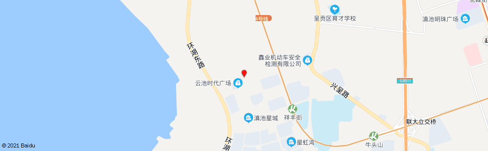 昆明滇池星城小区(老干部活动中心)_公交站地图_昆明公交_妙搜公交查询2024