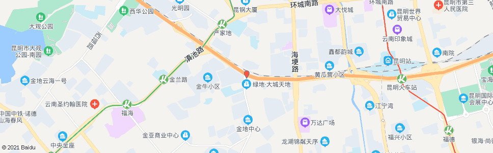 昆明二村(前卫西路)_公交站地图_昆明公交_妙搜公交查询2024