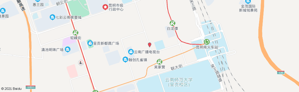 昆明吴家营(景明北路)_公交站地图_昆明公交_妙搜公交查询2024