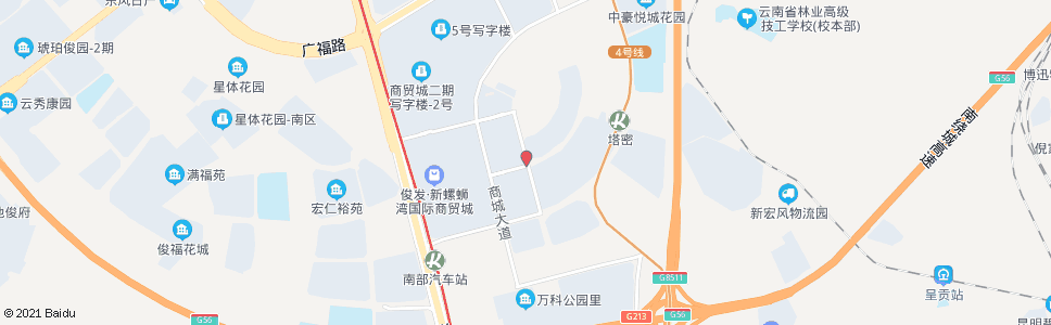 昆明商英街口(商海路)_公交站地图_昆明公交_妙搜公交查询2024