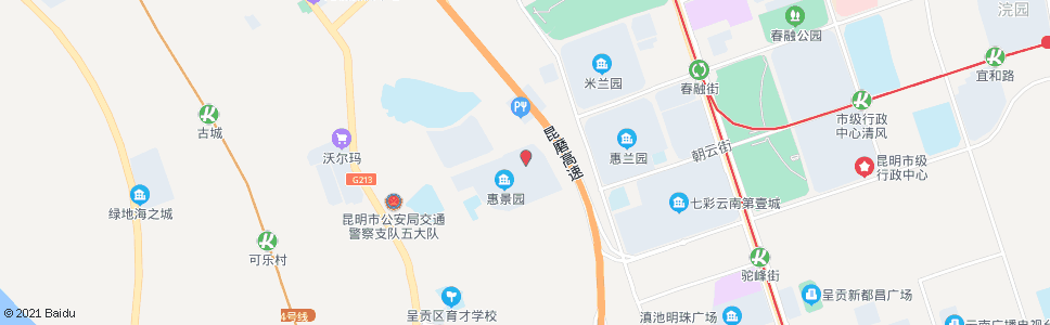 昆明谊康北路(呈贡政务中心)_公交站地图_昆明公交_妙搜公交查询2024