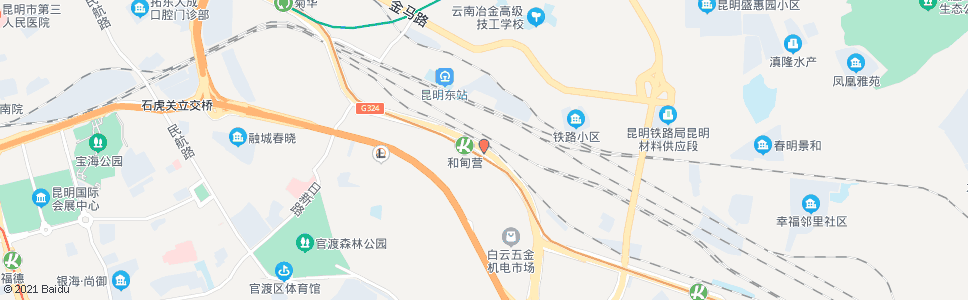 昆明朱家村(彩云北路)_公交站地图_昆明公交_妙搜公交查询2024