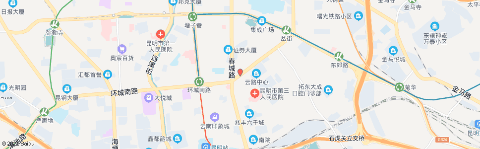 昆明吴井桥(环城南路)_公交站地图_昆明公交_妙搜公交查询2024