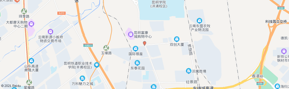 昆明顺通大道路口玉缘路_公交站地图_昆明公交_妙搜公交查询2024