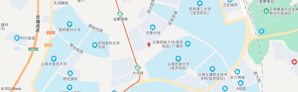 昆明云岭路口景明南路_公交站地图_昆明公交_妙搜公交查询2024