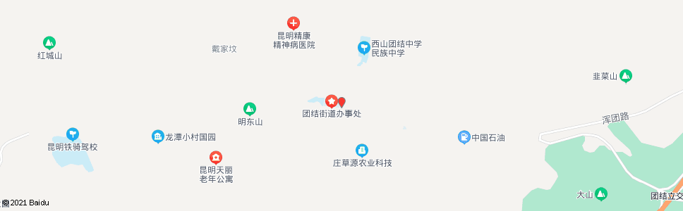 昆明团结镇政府_公交站地图_昆明公交_妙搜公交查询2024