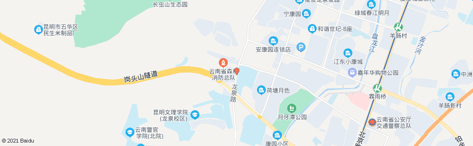 昆明岗头村_公交站地图_昆明公交_妙搜公交查询2024