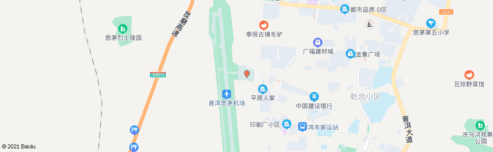 普洱思亭路(机场路口)_公交站地图_普洱公交_妙搜公交查询2024