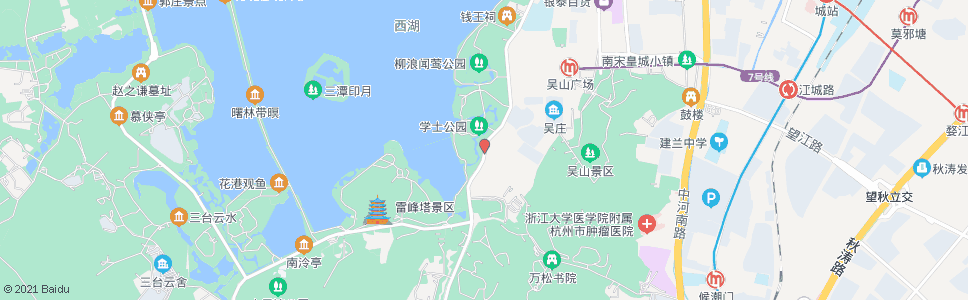 杭州万松岭路口_公交站地图_杭州公交_妙搜公交查询2024