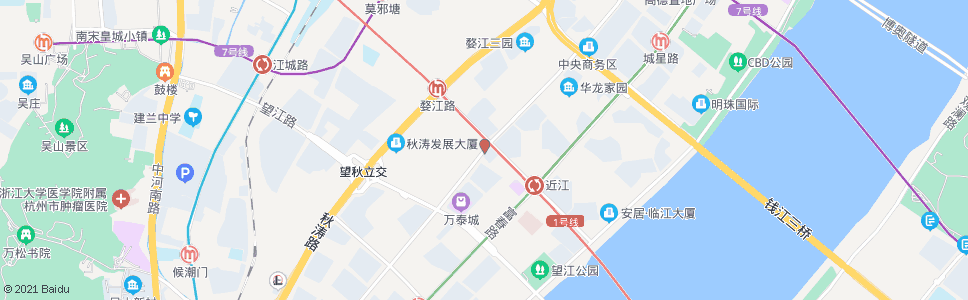 杭州钱江路婺江路口_公交站地图_杭州公交_妙搜公交查询2024