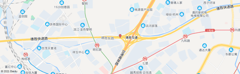 杭州德胜路药香路口_公交站地图_杭州公交_妙搜公交查询2024