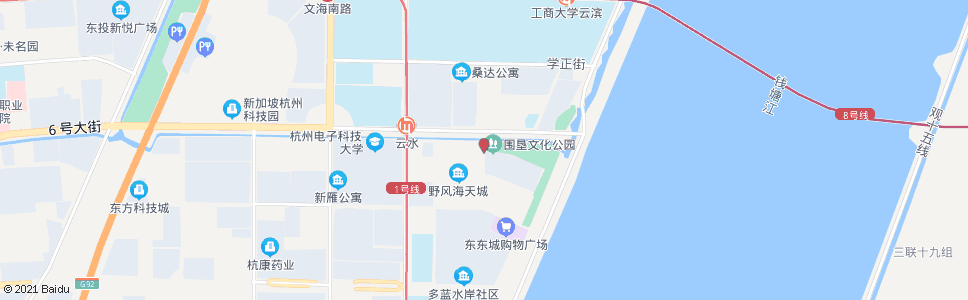 杭州二十七号路六号大街口_公交站地图_杭州公交_妙搜公交查询2024