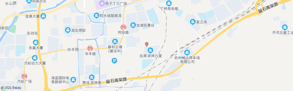 杭州华丰路建塘路口_公交站地图_杭州公交_妙搜公交查询2024