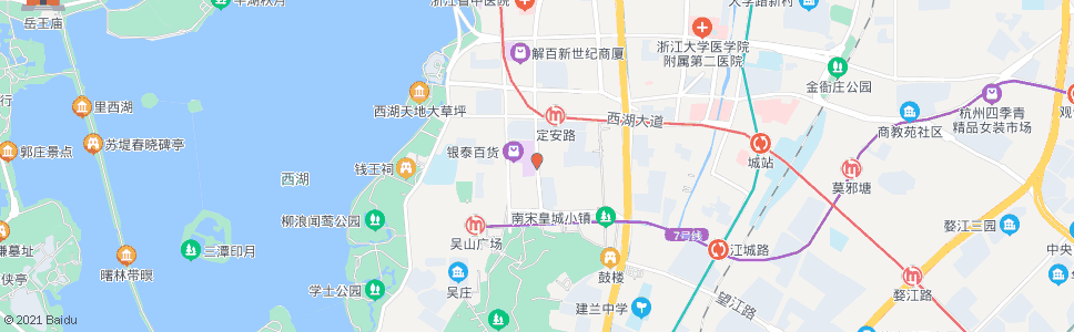 杭州吴山广场华光巷_公交站地图_杭州公交_妙搜公交查询2024