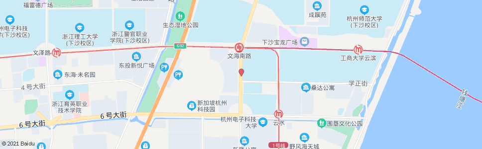 杭州二十三号路学正街口_公交站地图_杭州公交_妙搜公交查询2024