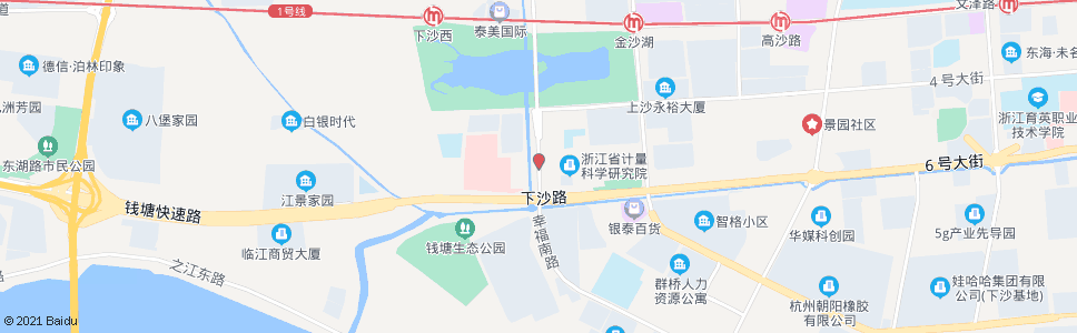 杭州下沙南路公交站_公交站地图_杭州公交_妙搜公交查询2024