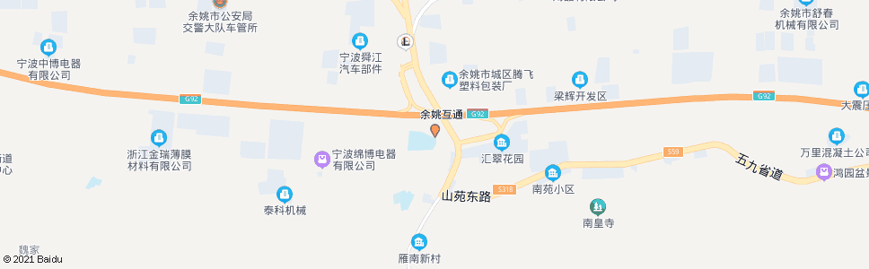 宁波梁辉小学_公交站地图_宁波公交_妙搜公交查询2025