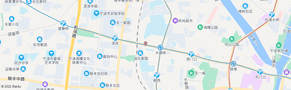 宁波中山西路文化路口_公交站地图_宁波公交_妙搜公交查询2025