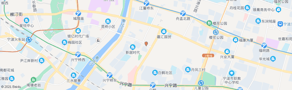 宁波新河路彩虹南路口_公交站地图_宁波公交_妙搜公交查询2024