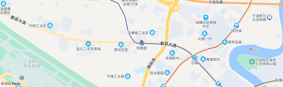 宁波鄞县大道同德路口_公交站地图_宁波公交_妙搜公交查询2024