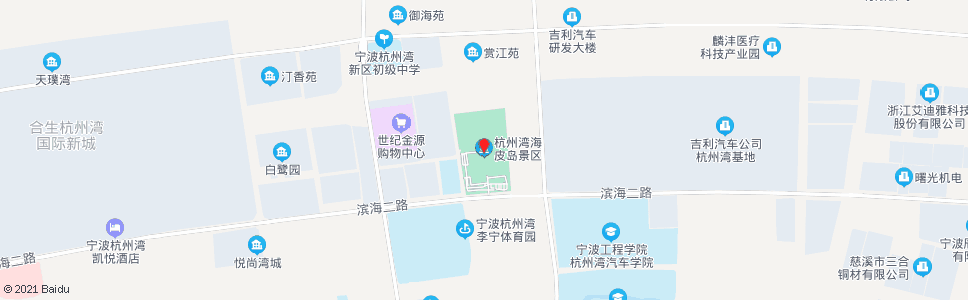 宁波海皮岛景区_公交站地图_宁波公交_妙搜公交查询2024