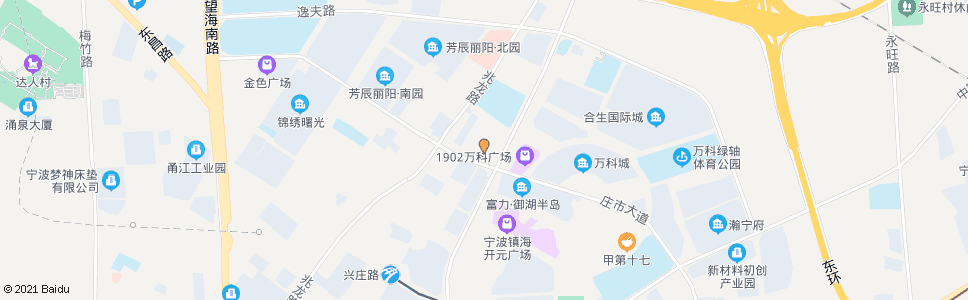 宁波宁波第五医院(庄市大道)_公交站地图_宁波公交_妙搜公交查询2024