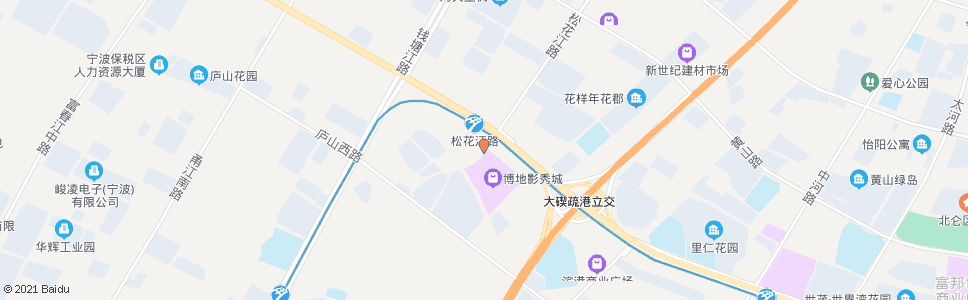 宁波公交松花江路站_公交站地图_宁波公交_妙搜公交查询2025