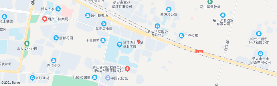 绍兴浙江农业商贸职业学院(东方都市)_公交站地图_绍兴公交_妙搜公交查询2025