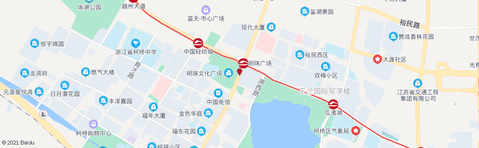 绍兴明珠广场_公交站地图_绍兴公交_妙搜公交查询2025