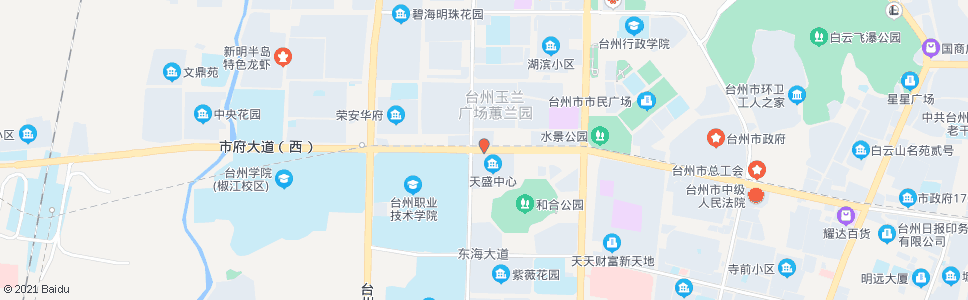 台州高教园区(市检察院)_公交站地图_台州公交_妙搜公交查询2024