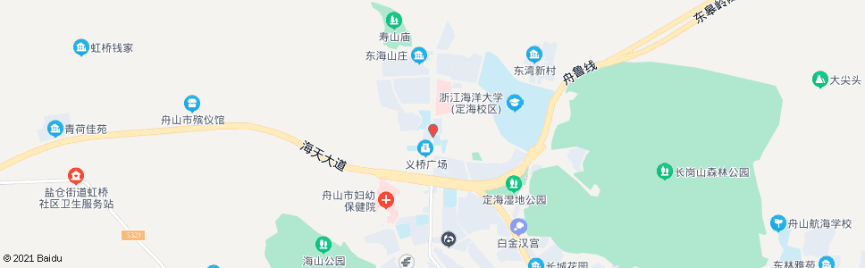 舟山413医院_公交站地图_舟山公交_妙搜公交查询2024