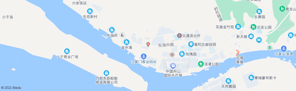 舟山海珍苑(接待寺)_公交站地图_舟山公交_妙搜公交查询2024